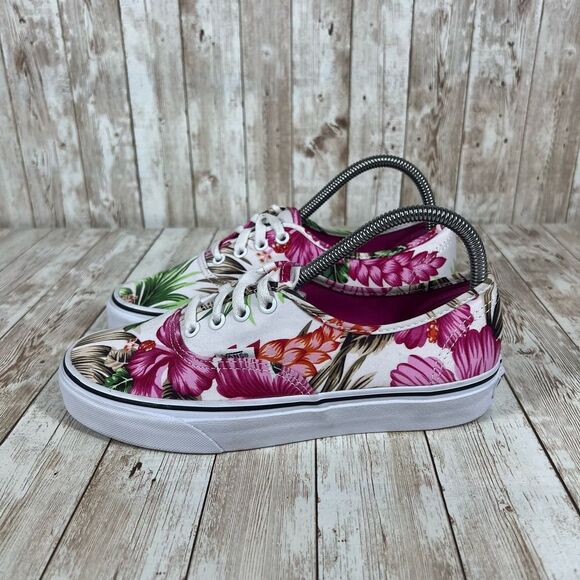 Vans tropical floral authentic Womens 7.5 - Picture 3 of 8